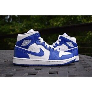 Nike Air Jordan 1 Mid 'Kentucky Blue' 2021  BQ6472-104  Women's Size 6